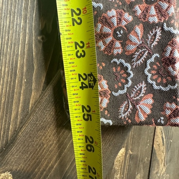 Anthropologie•Size 8•Brown Floral Artsy Boho Hippie Straight Leg Chino•EUC - Picture 5 of 5